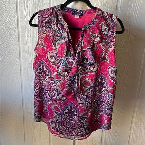 Tommy Hilfiger Pink Paisley Blouse